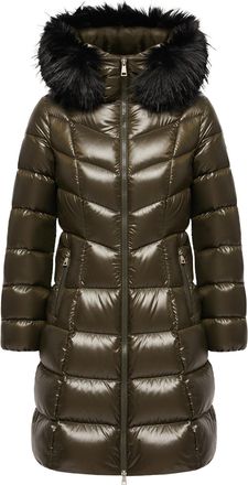 Moncler Moncler Fulmarusse Hooded Down Jacket, Women, Green, Size: 00