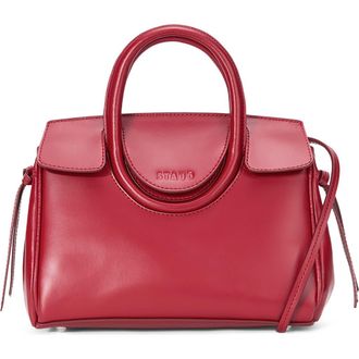 Staud Mini Maude Leather Carryall Bag in Rouge at Nordstrom
