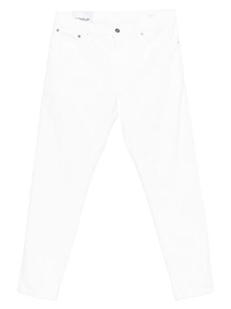 Dondup White Regular Mid Rise Jeans