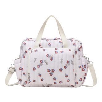 Generic Changing Bag, Bear/Floral Quilted Baby Nappy Bag - Pram Diaper Bags Large Capacity Travel Hanging Bags Toiletry Luggage Handbags for Labor and Deliver
