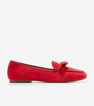 Cole Haan Womens Payson Soft Bow Loafers - Red Size 10.5