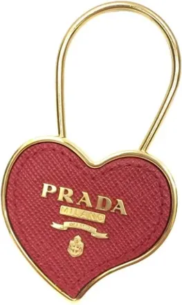 Prada Pre-owned Accessories, female, Red, Size: ONE SIZE Pre-owned Keyring