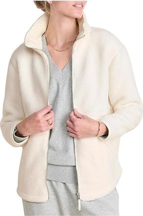 Vineyard Vines Heritage Fleece Jacket Womens Jacket Marshmallow : XL, Fleece/Polyester