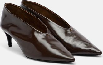 Khaite Miriam leather pumps