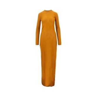 Saint Laurent Viscose knit long dress Woman S