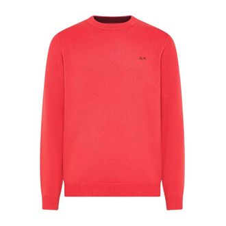 Sun 68 Maglione Caldo Lana L/S - - Knitwear - Uomo - Rosso - M