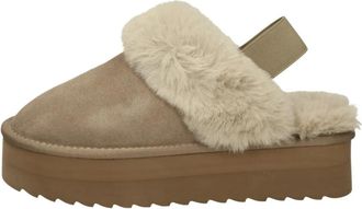 Colors Of California Comfortabele Instap Sandalen - Dames - Klompen - Bruin - 41 EU - Schoenen