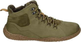 Josef Seibel Casual Groene Leren Schoenen - Heren - Veterlaarzen - Groen - 43 EU - Leer - Schoenen