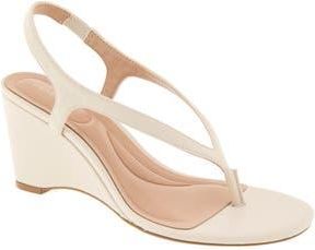 BCBGeneration Serenity Wedge Sandal in Almond Milk at Nordstrom Rack, Size 7.5