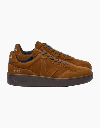 Veja Mens VEJA V-90 SUEDE TRAINER COGNAC/EAGLE - Brown - Size: 10
