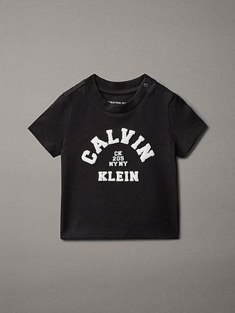 Calvin Klein Camiseta con logo universitario de reci&eacute;n nacido