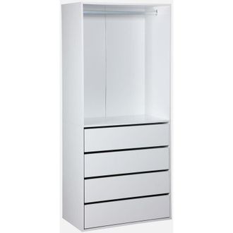 Sweeek Sweeek - Modulo guardaroba con 4 cassetti e 1 spazio per appendersi