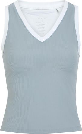 Varley Chia V-neck Stretch-jersey Tank top - Grey - Xxs (UK4 / Xxs)