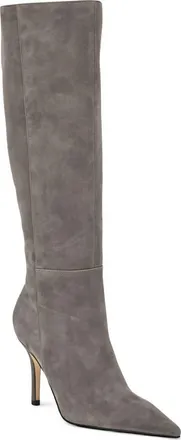 Nine West Gerty Pointed Toe Knee High Boot in Dark Grey at Nordstrom, Size 6.5