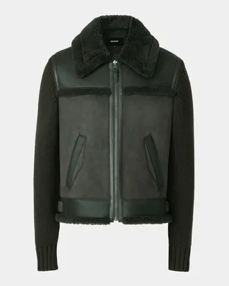 Mackage Men & apos;s Mackage Torrian Suede Shearling Jacket