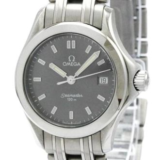 Omega Pre-owned Vintage roestvrijstalen horloge - Dames - Vintage Horloges - Grijs - ONE Size - Vintage