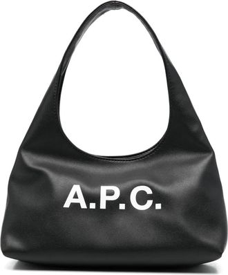 A.P.C. Borsa tote con stampa - Nero