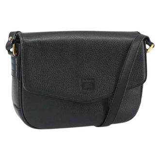 Burberry Pre-owned Cross Body Bags, female, Black, Size: ONE SIZE Pre-owned Vintage Shoulder Bag