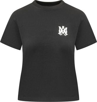 Amiri Black Logo Crew Neck T-Shirt