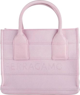 Ferragamo Beachwear Gros Tote - Dames - Shoppers - Roze - ONE Size - Tassen
