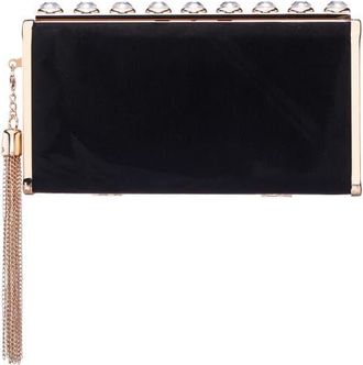 Nina Amos Crystal Clutch in Black at Nordstrom