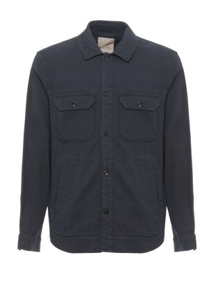 Woolrich Blue Safari Cotton-Linen Casual Shirt
