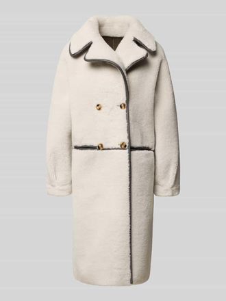 Oakwood Teddy-Mantel mit Reverskragen Modell TILDA in Taupe, Gr&ouml;&szlig;e XL