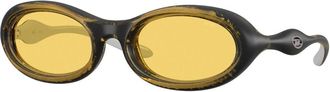 Diesel DL3011U 203085 Mens Sunglasses Yellow Size 51