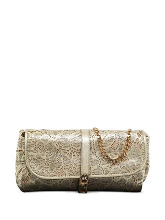 Burberry Theia laser-cut chain clutch bag - Gold