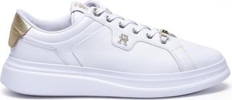 Tommy Hilfiger White Pointy Court Hardware Sneakers