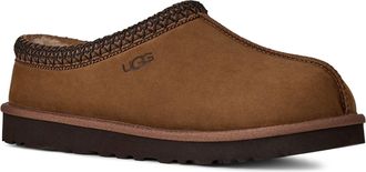 UGG Mens Tasman II Nubuck Slipper, Dark Chestnut, 10