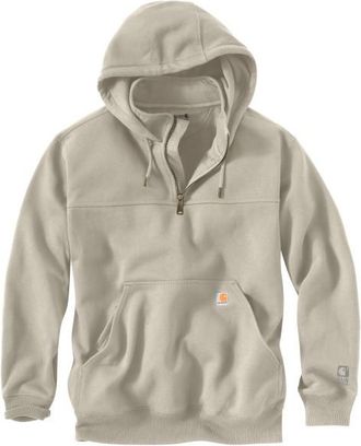 Carhartt Work in Progress Heavyweight Quarter-Zip Sweatshirt Hoodie f&uuml;r Herren | grau/beige