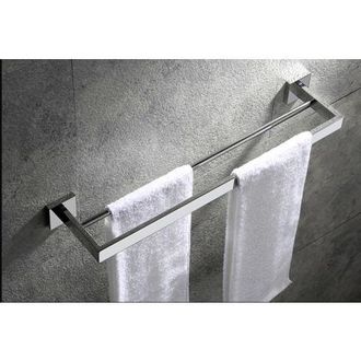 OEM Toallero Mural Para Ba&ntilde;o, Toallero Doble, Cromo Pulido, 60 Cm