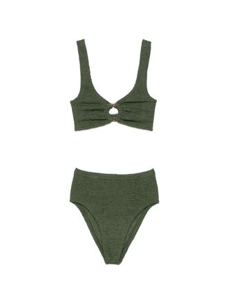 Hunza G Nadine Bikini Metallic Crinkle