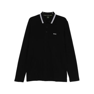 HUGO BOSS Hugo, Polo Shirts, male, Black, Size: 3XL Sweater Boss