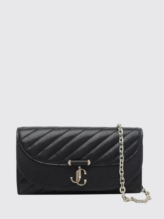 Jimmy Choo London Avenue Curve Matelass&eacute; Leather Mini Wallet on Chain