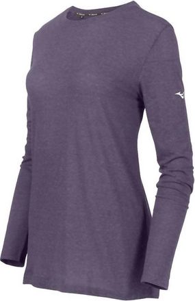Mizuno Womens Infinity Long Sleeve Shirt In Navy