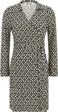 Diane Von F&uuml;rstenberg Vestido cruzado Jeanne de punto de seda - Dresses - Mujer - Multicolor - S