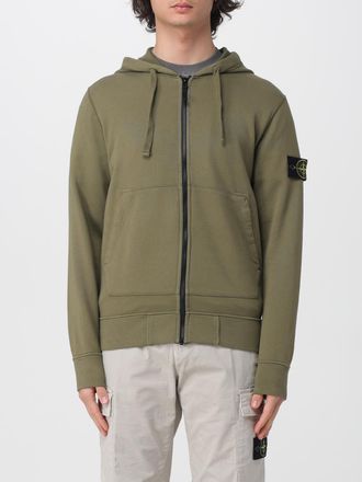 Stone Island Felpa con cappuccio e badge in cotone bio Stone Island
