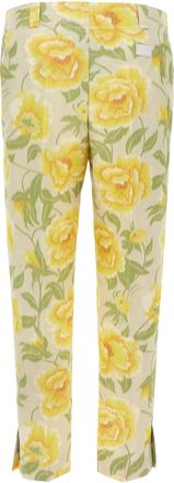 Kenzo Peonies Trousers - Cream