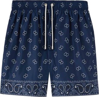 Palm Angels paisley-print swim shorts - men - Polyester/Polyester - S - Blue