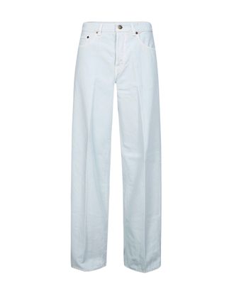Haikure Relaxed Wide-Leg Denim Pants with Classic Five-Pocket Design