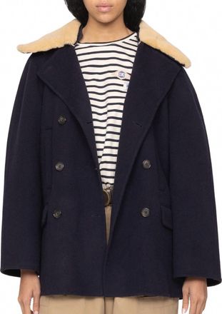 Sea New York Astra Peacoat In Navy