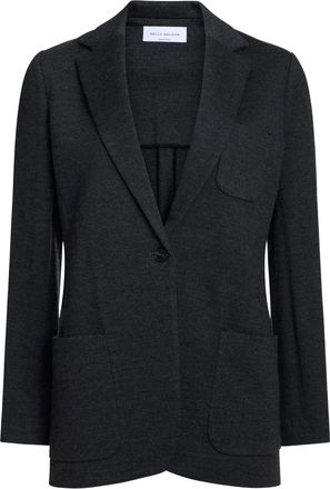 Nells Nelson Blazer monopetto Geneve con motivo a spina di pesce - Nero