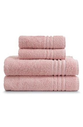 Ella Jayne Home Solid Cotton 4-Piece Towel Set in Rose at Nordstrom Rack