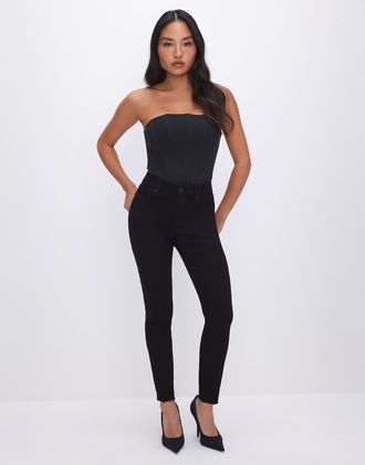 Good American Petite - Good - Jeans skinny neri-Bianco