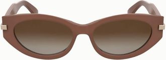Calvin Klein Brown Gradient Cat Eye Ladies Sunglasses CK25502SN 601 54