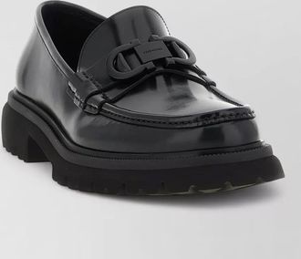 Ferragamo leather cocoon loafers