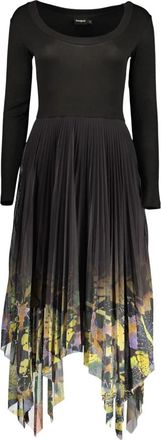 Desigual Alba Lacroix Lange Jurk - Dames - Casual kleedjes - Zwart - XS - Kleedjes