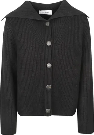 Yves Salomon Veste 50Cm - - Knitwear - Donna - Nero - M